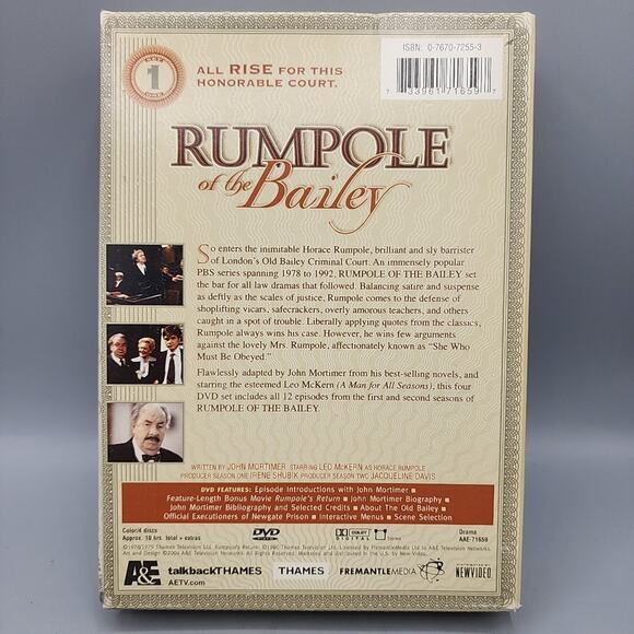 Rumpole of the Bailey DVD Box Set The Complete Seasons 1 & 2 One & Two - Picture 2 of 8